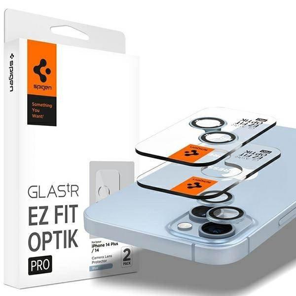 Spigen Optik.Tr Camera iPhone 14/14 Plus EZ FIT Lens 2db kék kameravédő
fólia