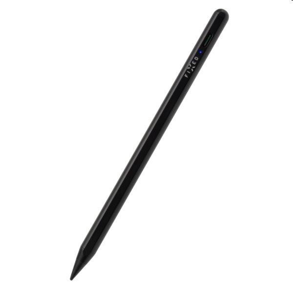 FIXED Érintő toll for iPads praktikus heggyel és mágnesek, fekete