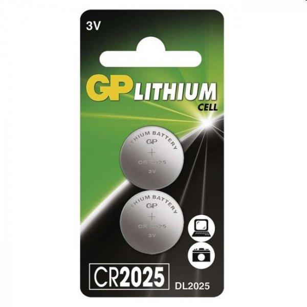 GP lítium gombelem CR2025 2BL