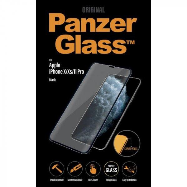 Temperált védőüveg PanzerGlass Case Friendly Apple iPhone 11 Pro/Xs/X,
fekete