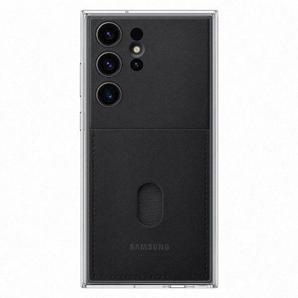 Frame Cover tok Samsung Galaxy S23 Ultra számára, fekete