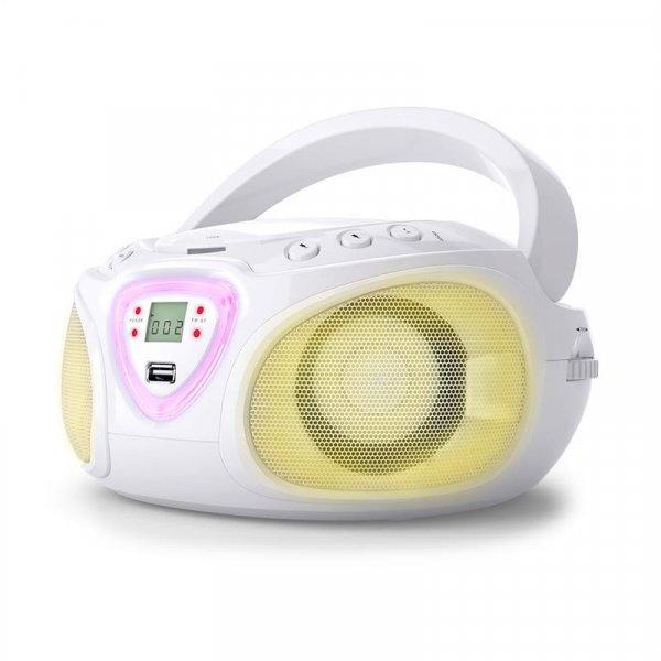 Auna Roadie CD Boombox UKW rádió, Fényjáték, CD lejátszó, Bluetooth 5.0
