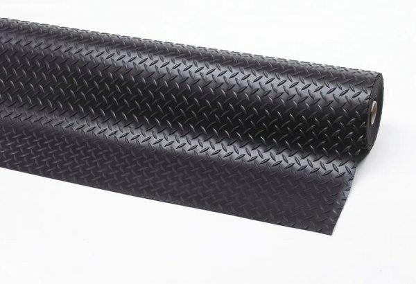 Csúszásgátló gumi futószőnyeg, bordás lemez optikával, 910 mm x 22,8 m,
fekete 
