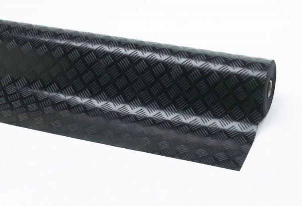 Csúszásgátló gumi futószőnyeg, olajálló, 1400 mm x 10 m, fekete 