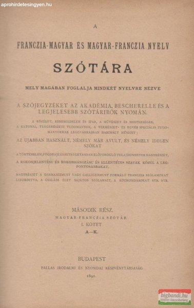 Magyar-Franczia szótár I.