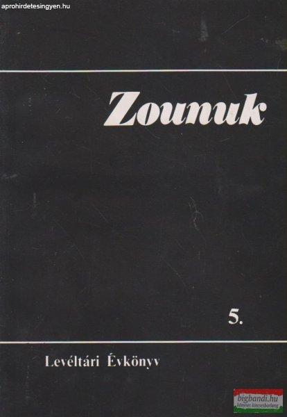 Botka János szerk. - Zounuk 5. - Leltári Évkönyv