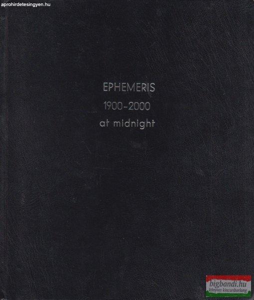 Ephemeris 1900-2000 at midnight