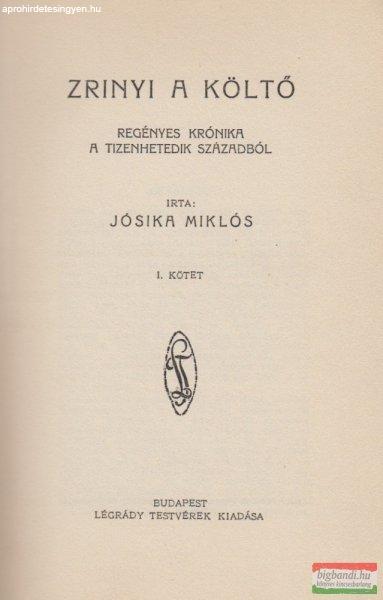 Jósika Miklós - Zrinyi a költő I-II.