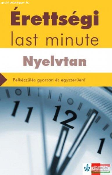 Érettségi - Last minute - Nyelvtan