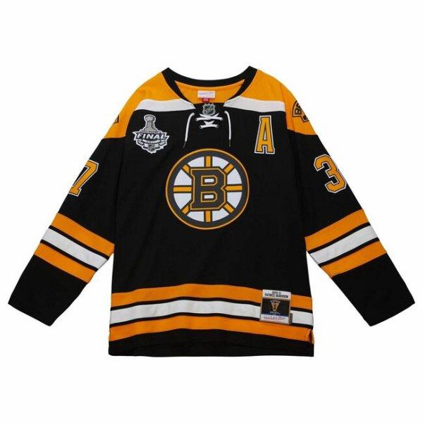 Mitchell & Ness Boston Bruins #37 Patrice Bergeron NHL Stanley Cup Jersey
black/yellow