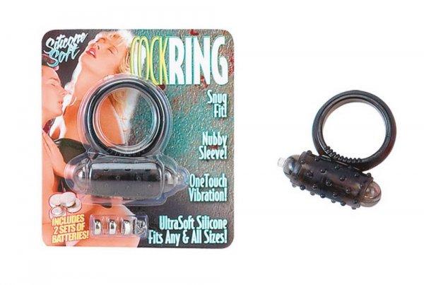 Mini Vibrating Cockring Black