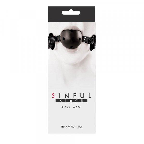 Sinful Ball Gag Black