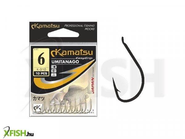 Kamatsu Umitanago 08 Gf Lapkás Feeder Horog Arany 10 db/csomag