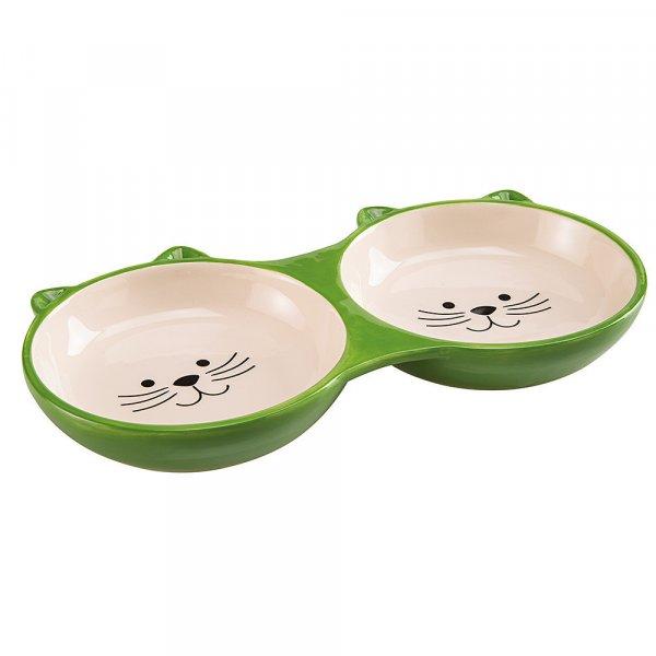 Ferplast Izar Bowl Cat Dupla Kerámia Tál 21,5*12*2,5Cm