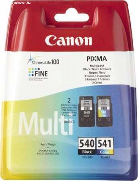 CANON CL-541/PG-540 Tintapatron multipack Pixma MG2150, 3150
nyomtatókhoz,CANON, b+c, 2*180 oldal