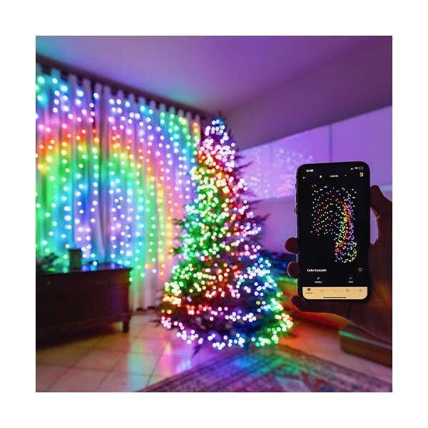 Karácsonyi okos izzó, 400db LED, RGBW+fehérszín, 20m, programozható,
Twinkly