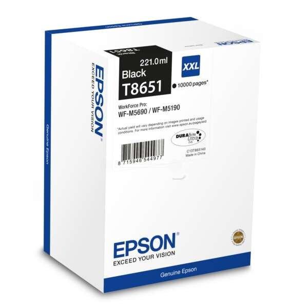 Epson tintapatron ink cartridge black 10k C13T865140