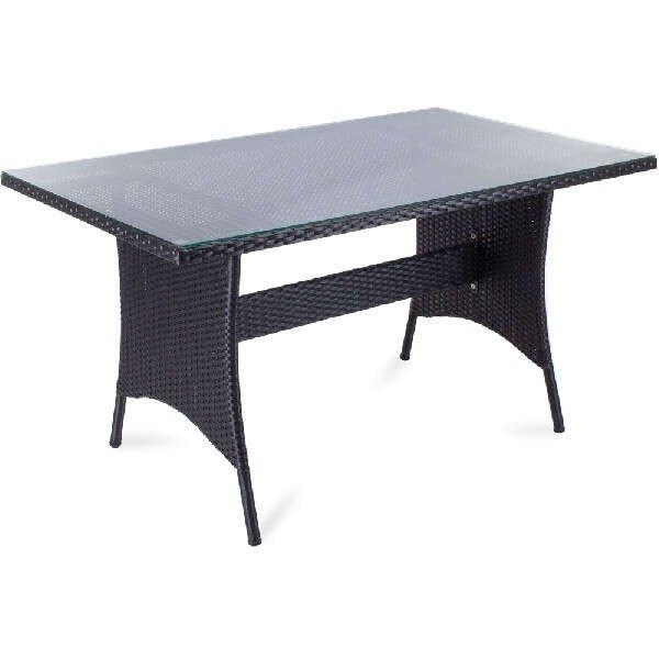 Fieldmann FDZN 6005-PR polyrattan Asztal #fekete