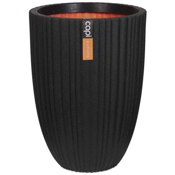 Capi Urban Tube fekete elegáns váza 46 x 58 cm KBLT783