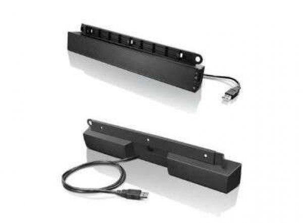 Lenovo USB Soundbar Fekete 2.0 csatornák 2,5 W