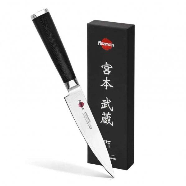 Fissman-Kensei Musashi univerzális kés, 67 rétegű damaszkuszi acél, 11 cm,
ezüst/fekete színben