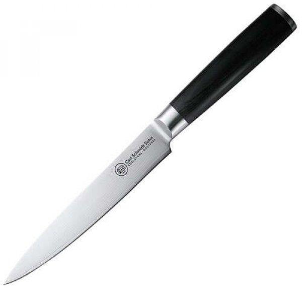 Carl Schmidt Sohn-Konstanz szeletelő kés, VG 10 acél, 18 cm, fekete/ezüst