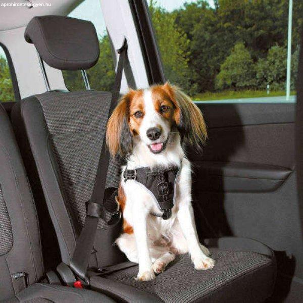 Trixie Car Harness Comfort - biztonsági hám autóba -fekete - (S-M) kutyák
részére (40-55cm/17mm) - Autóban való utazáshoz biztonságos rögzítés