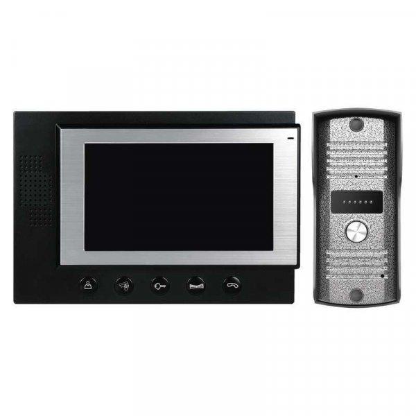 EMOS videó kaputelefon szett 7'' - H2018 LCD kijelző, kapunyitó
elektronikával