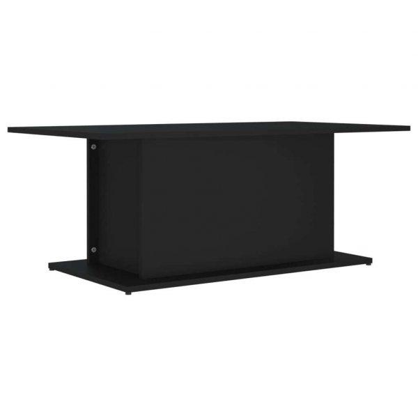 Fekete forgácslap dohányzóasztal 102 x 55,5 x 40 cm