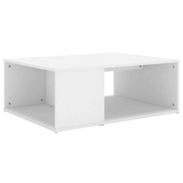 Fehér forgácslap dohányzóasztal 90 x 67 x 33 cm