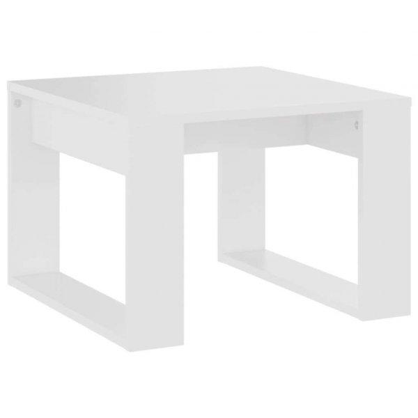Fehér forgácslap kisasztal 50 x 50 x 35 cm