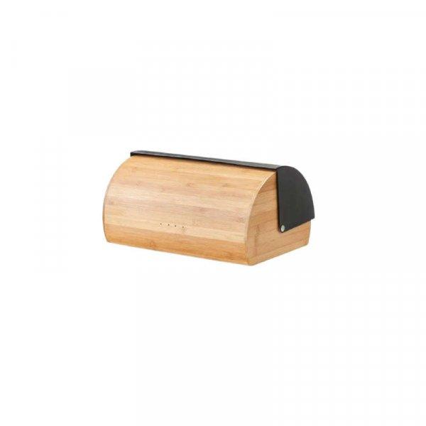 Zeller kenyérsütő doboz, bambusz/fém, 39x27x19 cm, barna/fekete