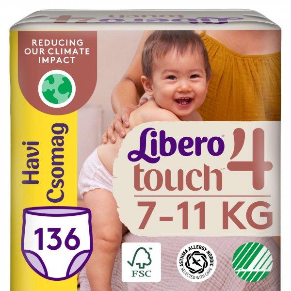 Libero Touch havi Pelenkacsomag 7-11kg Maxi 4 (136db)