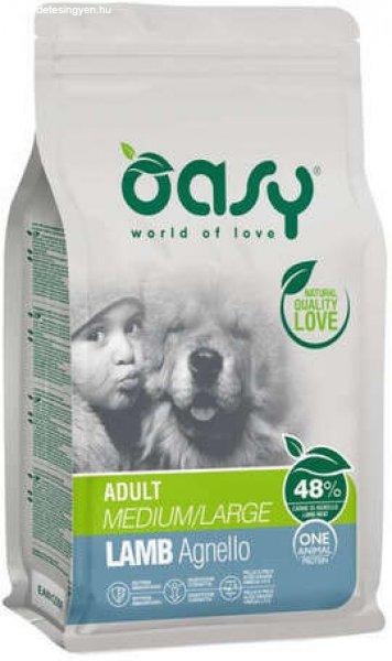 Oasy Dog One Animal Protein Adult Medium/Large Lamb (2 x 12 kg) 24 kg