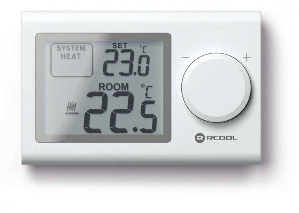 Szobatermosztát Rcool Vision 3, LCD nagy kijelző jól olvasható számlap új
modell digitális termosztát