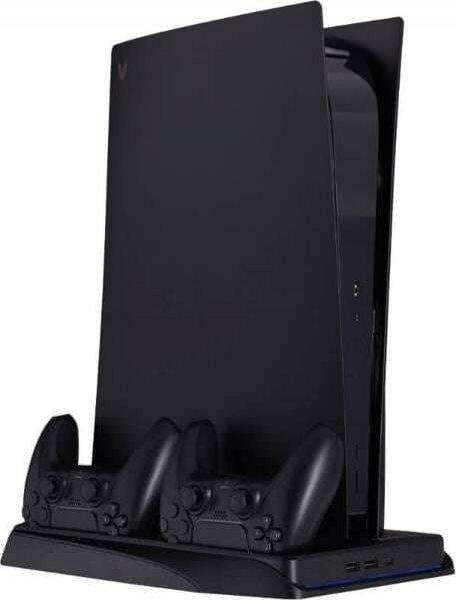 SteelDigi AZURE CROW többfunkciós állomás PS5 konzolhoz és padokhoz fekete 