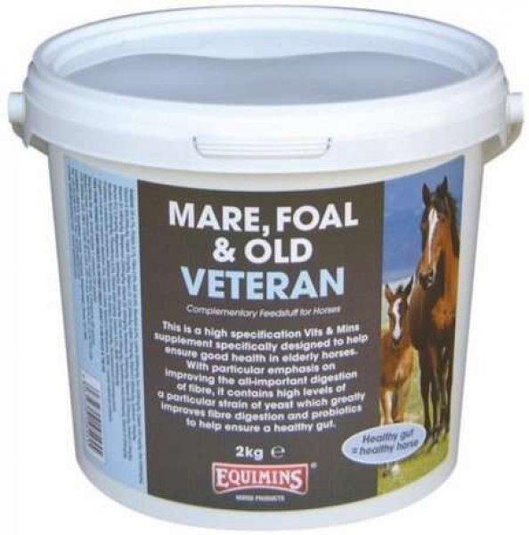 Equimins Veteran étrendkiegészítő a lovak időskori egészségéért és
vitalitásáért (Vödrös kiszerelés) 2 kg