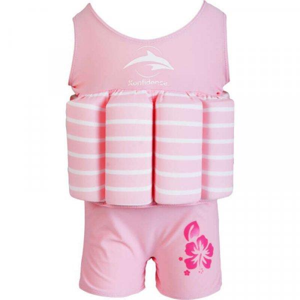 Konfidence gyermek úszóruha - Pink Stripe - 2-3- éves