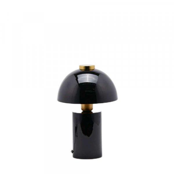 Asztali lámpa fényes fekete 32x21cm