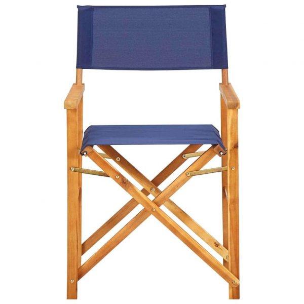 Kék tömör akácfa rendezői szék