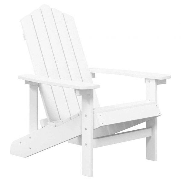 2 db fehér hdpe kerti adirondack szék