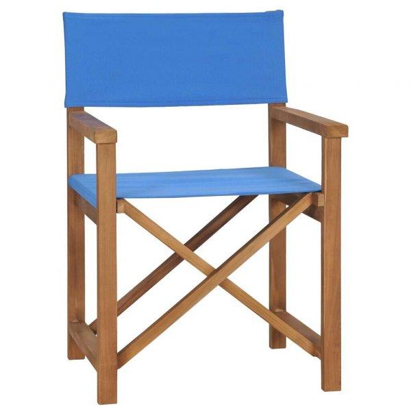 2 db kék tömör tíkfa rendezői szék