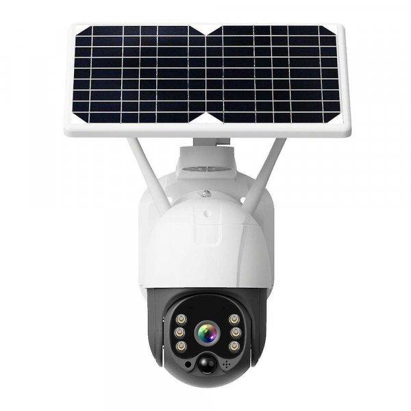 Időjárásálló, napelemes biztonsági kamera – 4G 1080p újratölthető
akkumulátoros kamera éjszakai látással, kétirányú PTZ (BBV)