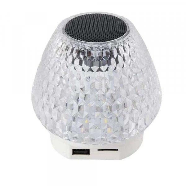 GIBOX G5S 2in1 kristály alakú okos lámpa – USB-ről tölthető,
felakasztható party lámpa Bluetooth hangszóróval (THM)