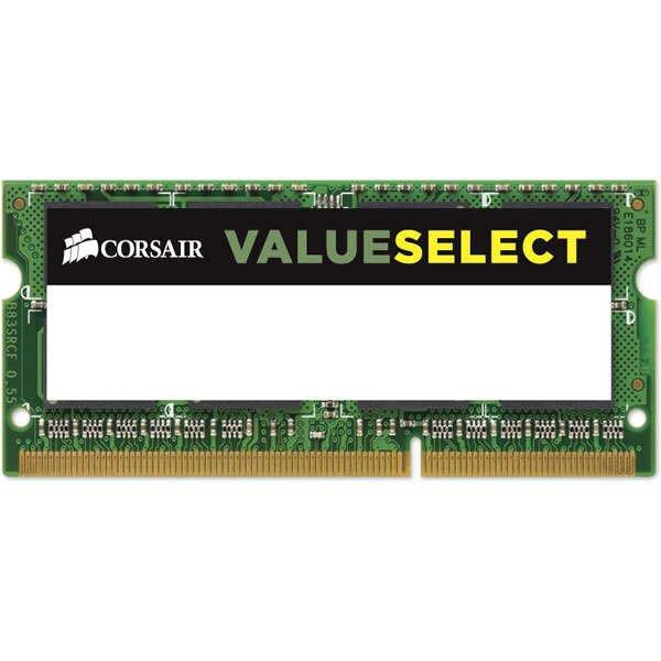 Corsair 8GB 1600MHz DDR3 SODIMM CL11 1.35V Single-channel notebook memória