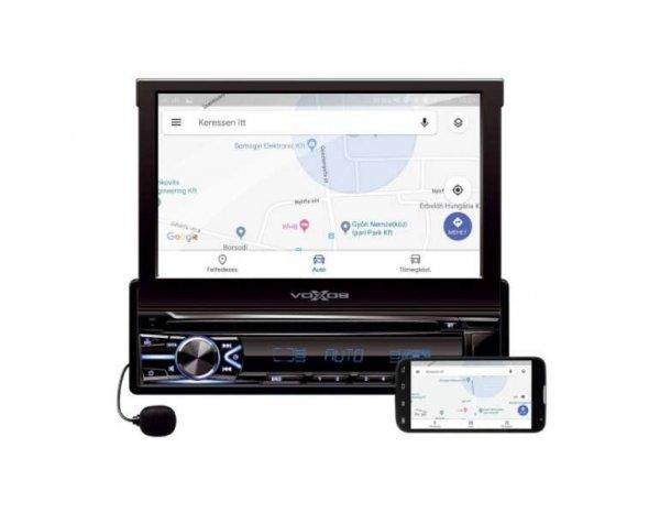 SAL Autórádió és multimédia lejátszó, android képernyő tükrözés,
motoros, érintő LCD képernyő, 7