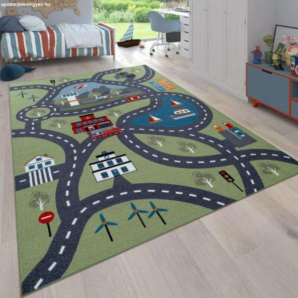játék szőnyeg utca dizájn színes, modell 20391, 120x160cm