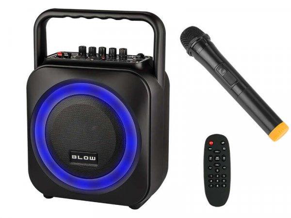 Blow BT800 bluetooth Hangszóró karaoke mikrofonnal távírányítóval 100W
#fekete