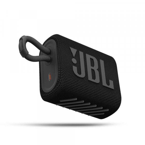 JBL GO 3 hordozható bluetooth hangszóró, fekete