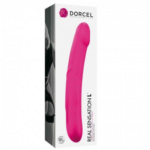 Dorcel Real Sensation L - szilikon dildó (magenta)